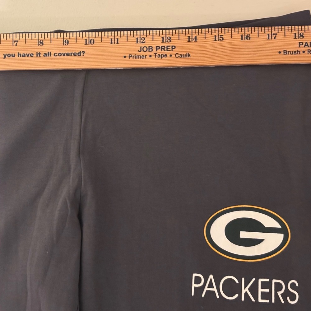 NFL Green Bay Packers Leggings‎ Women XL Gray Side Stripe Sleepwear Good cotton - Picture 6 of 11